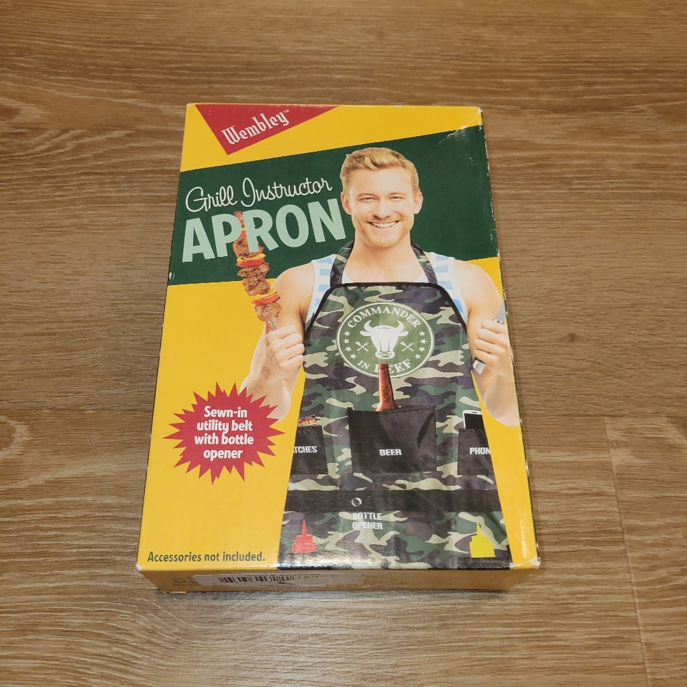 New Wembley Grill Instructor Apron Commander In Beef